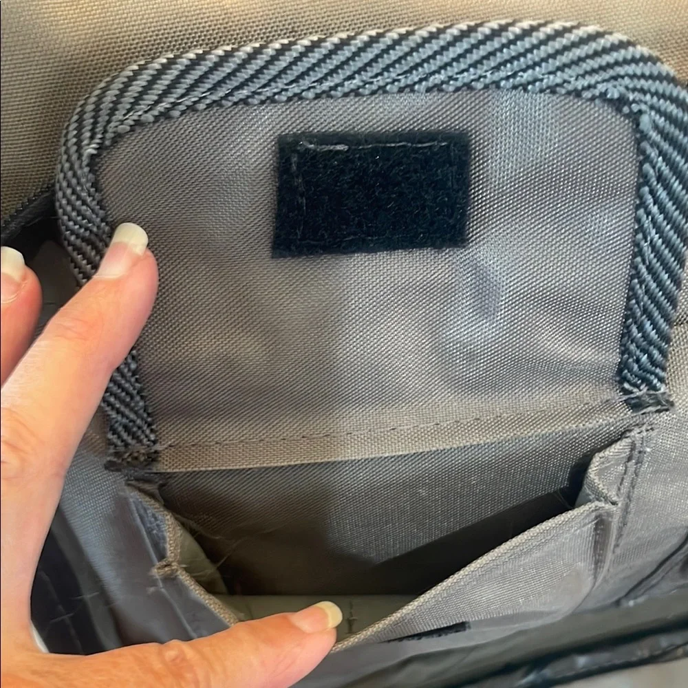 Vintage 90s Bentley Travel Bag soft sided nylon canvas gray